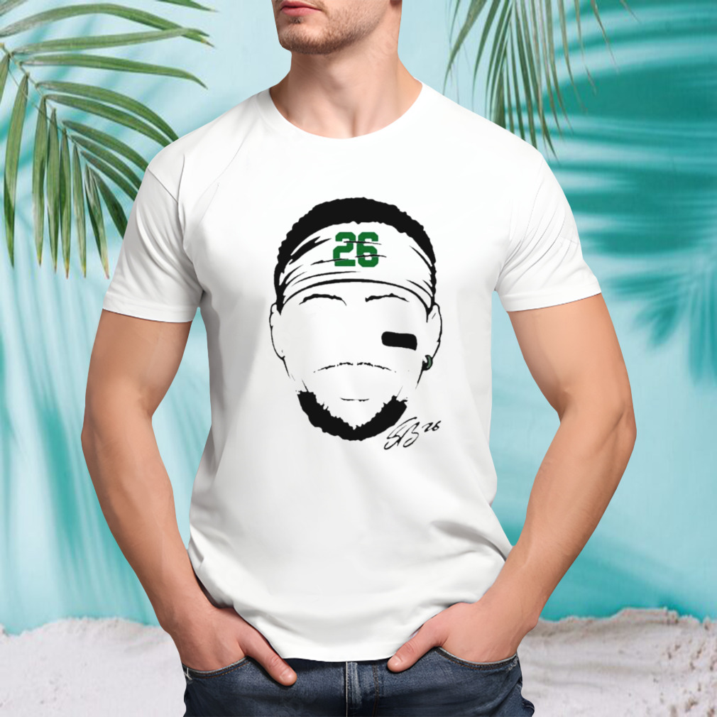 Philadelphia Eagles Saquon Barkley blank face signature shirt