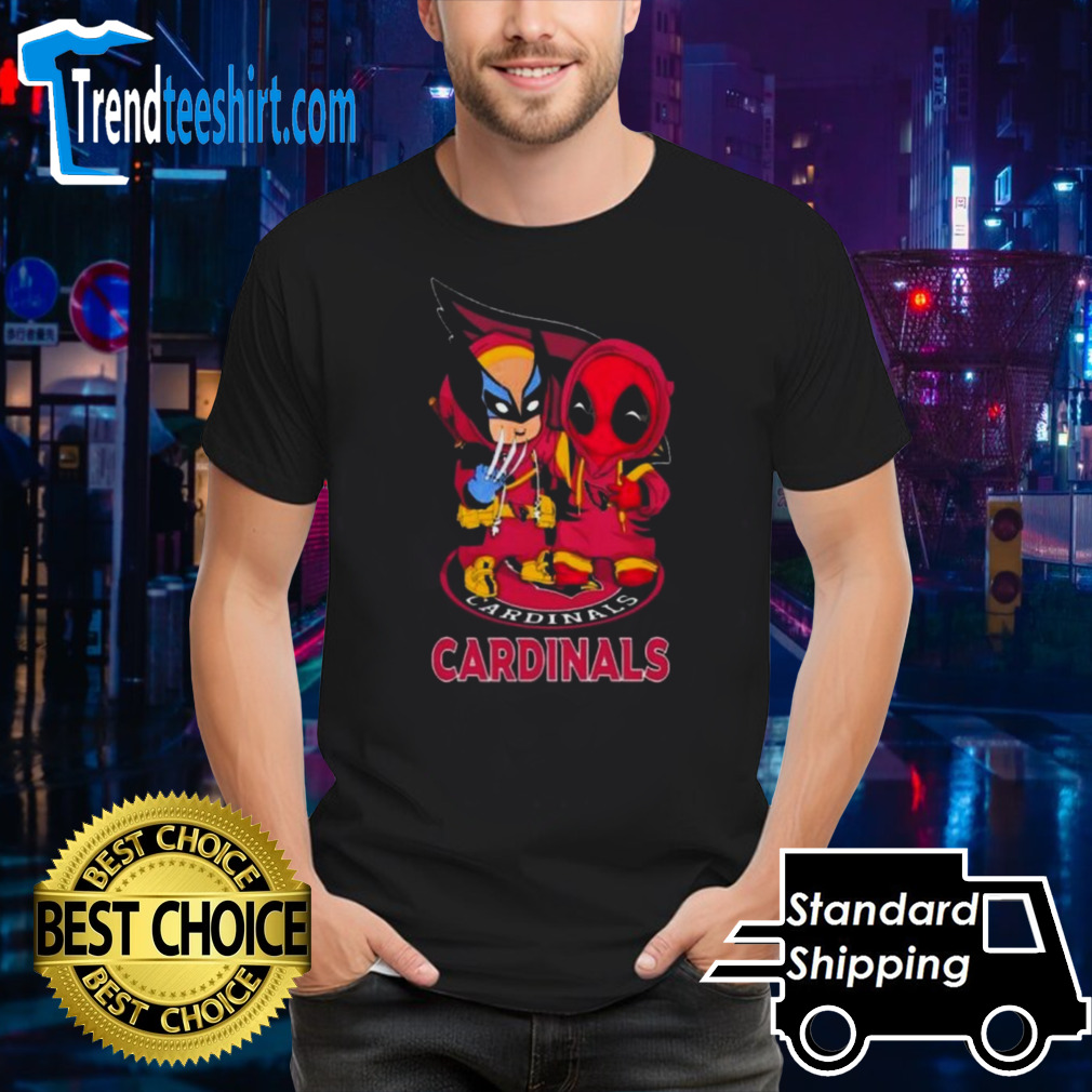 Friends Marvel Deadpool Wolverine Arizona Cardinals Shirt