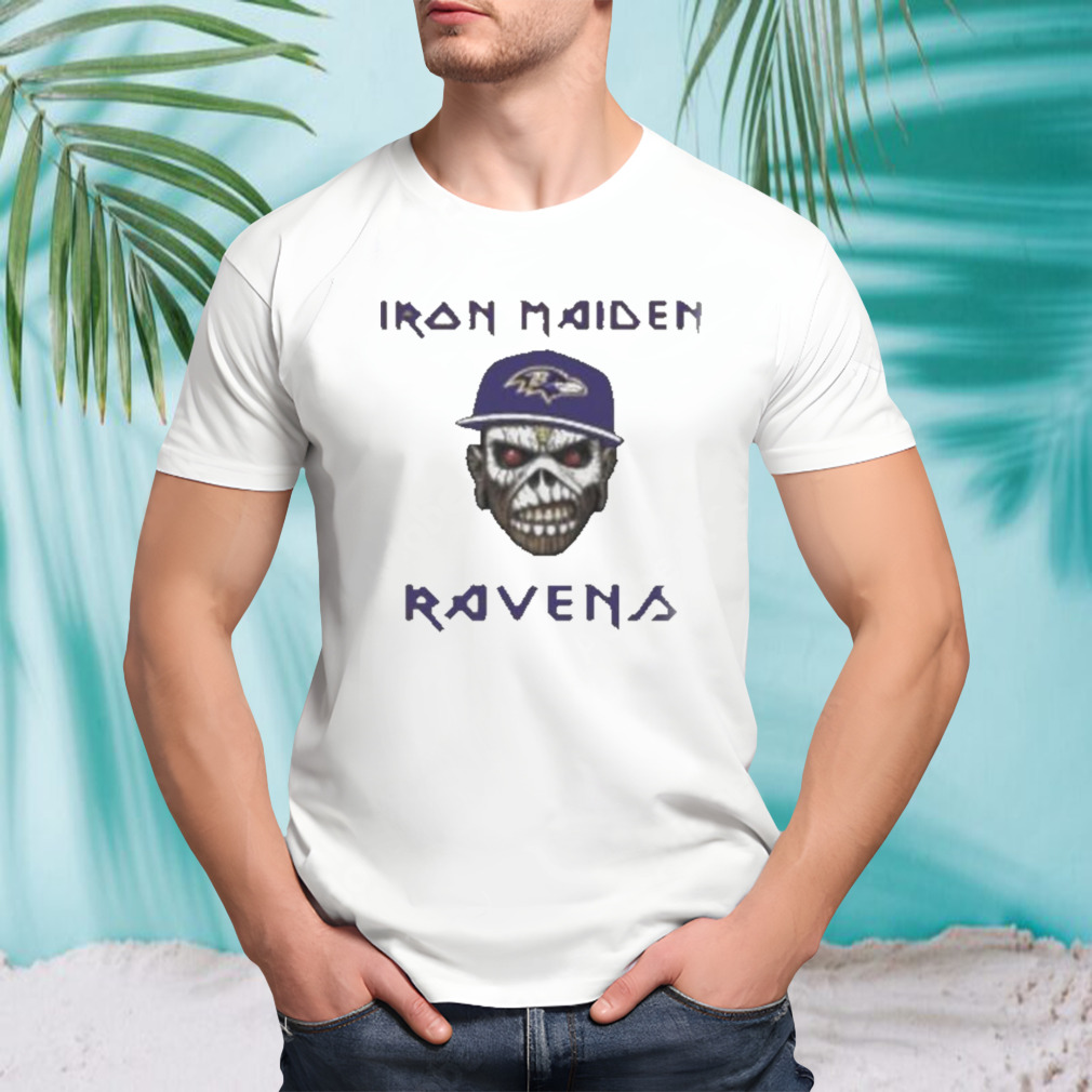 Baltimore Ravens Iron Maiden Rock Band Music Shirt