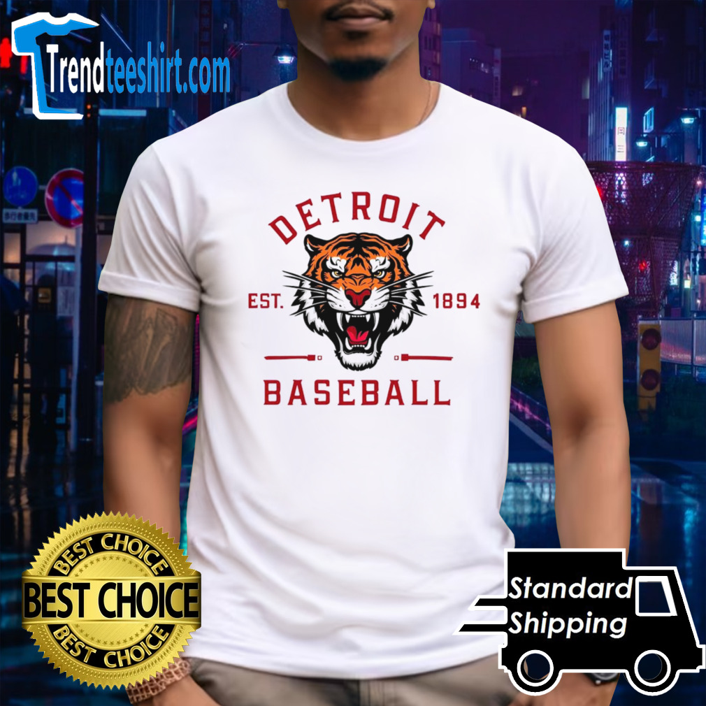 Detroit Baseball 1894 Tiger Head shirt