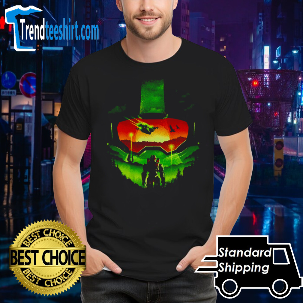 Chief from Halo Infinite Landscape shirt