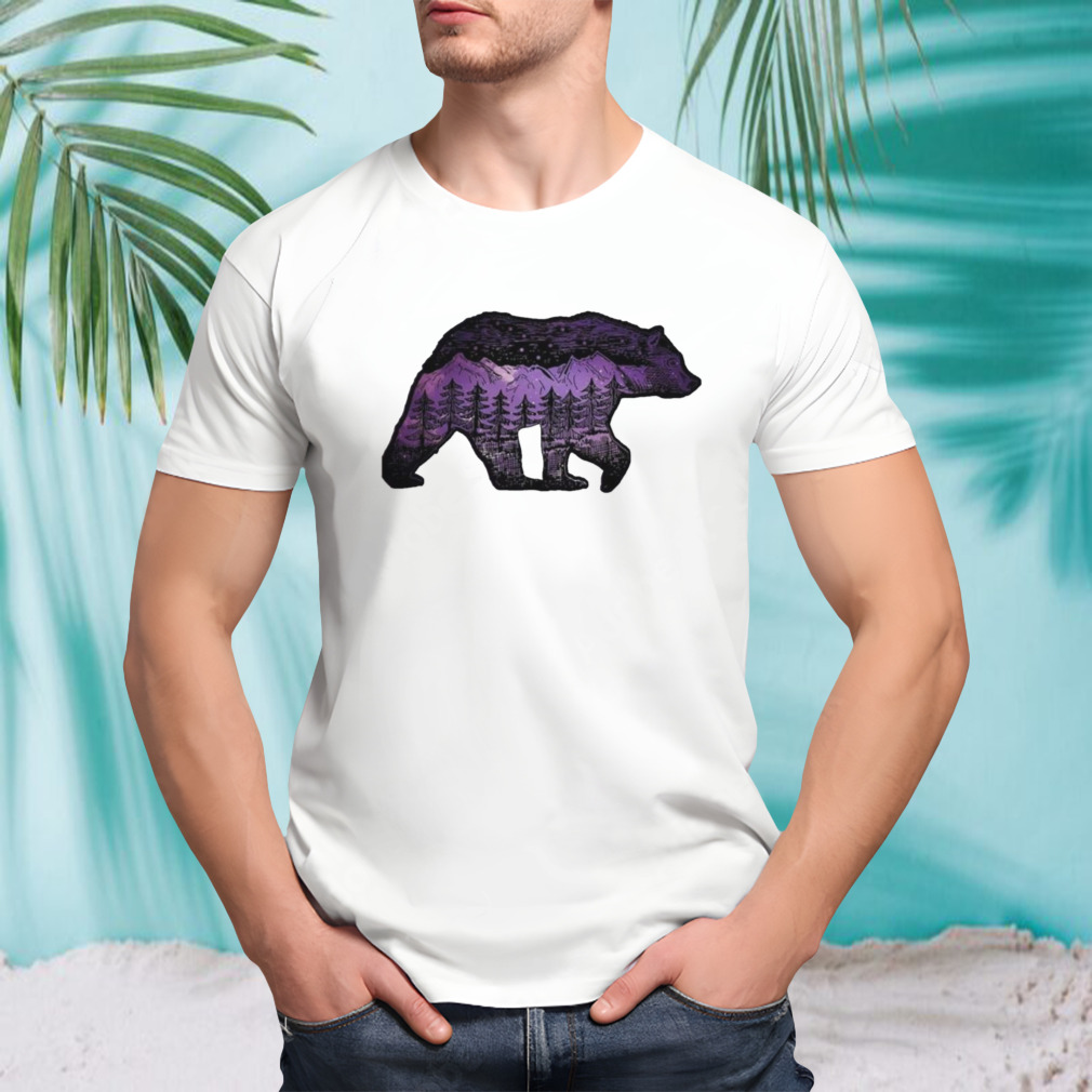 Alaskan Bear With Lake & Mountain Souvenir shirt