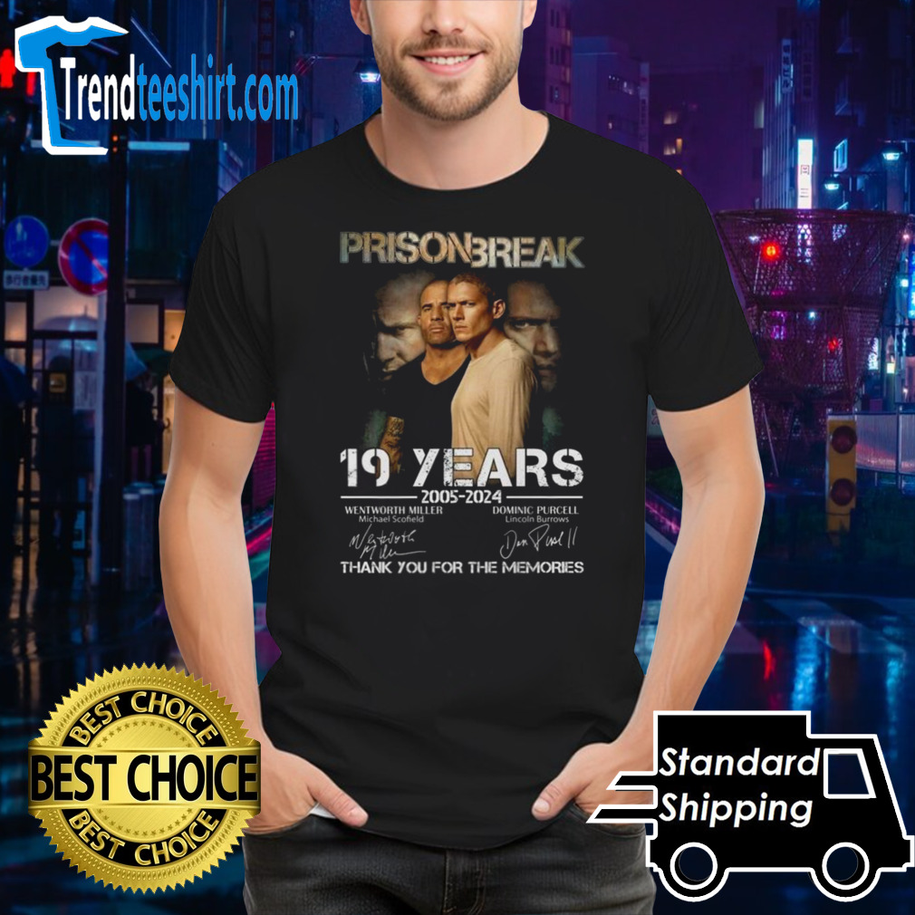 Prison Break 19 Years Of The Memories 2005-2024 Signatures Shirt