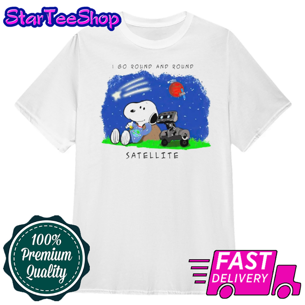 Snoopy I go round and round satellite shirt