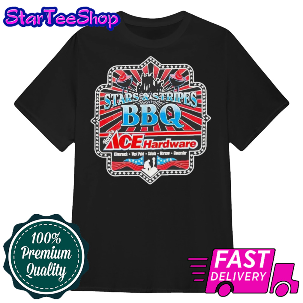 Stars & Stripes BBQ Horn’s ACE Hardware shirt