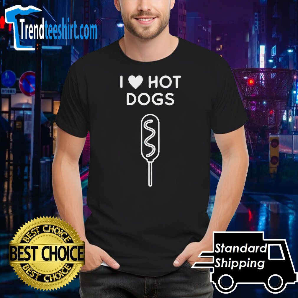 Aaron Reynolds I Heart Hot Dogs Shirt