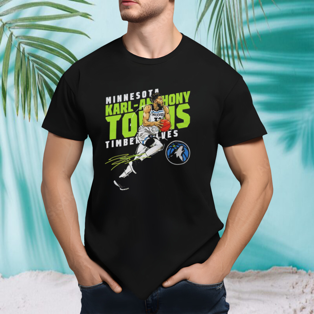 Karl-Anthony Towns Minnesota Timberwolves Slant shirt