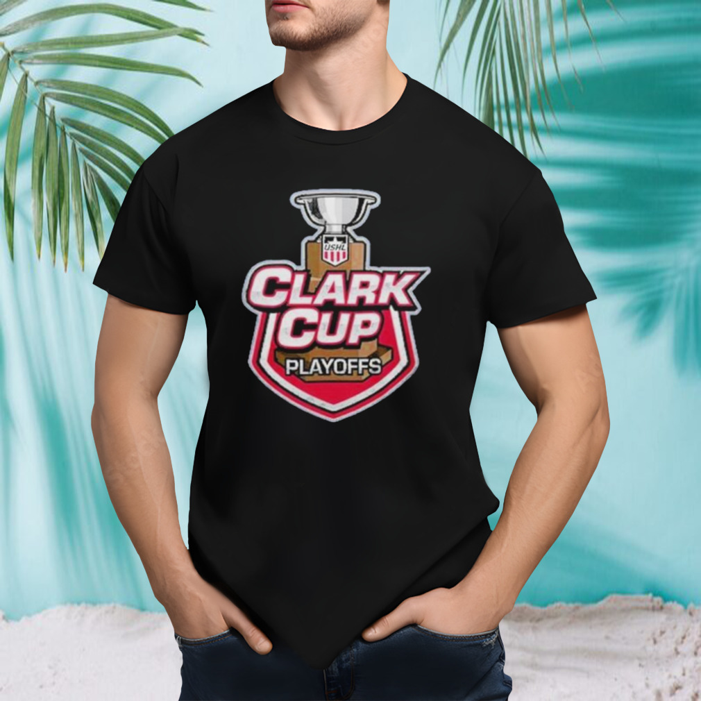 Official Fargo Force 2024 USHL Clark Cup Playoffs Champions Trophy Shirt
