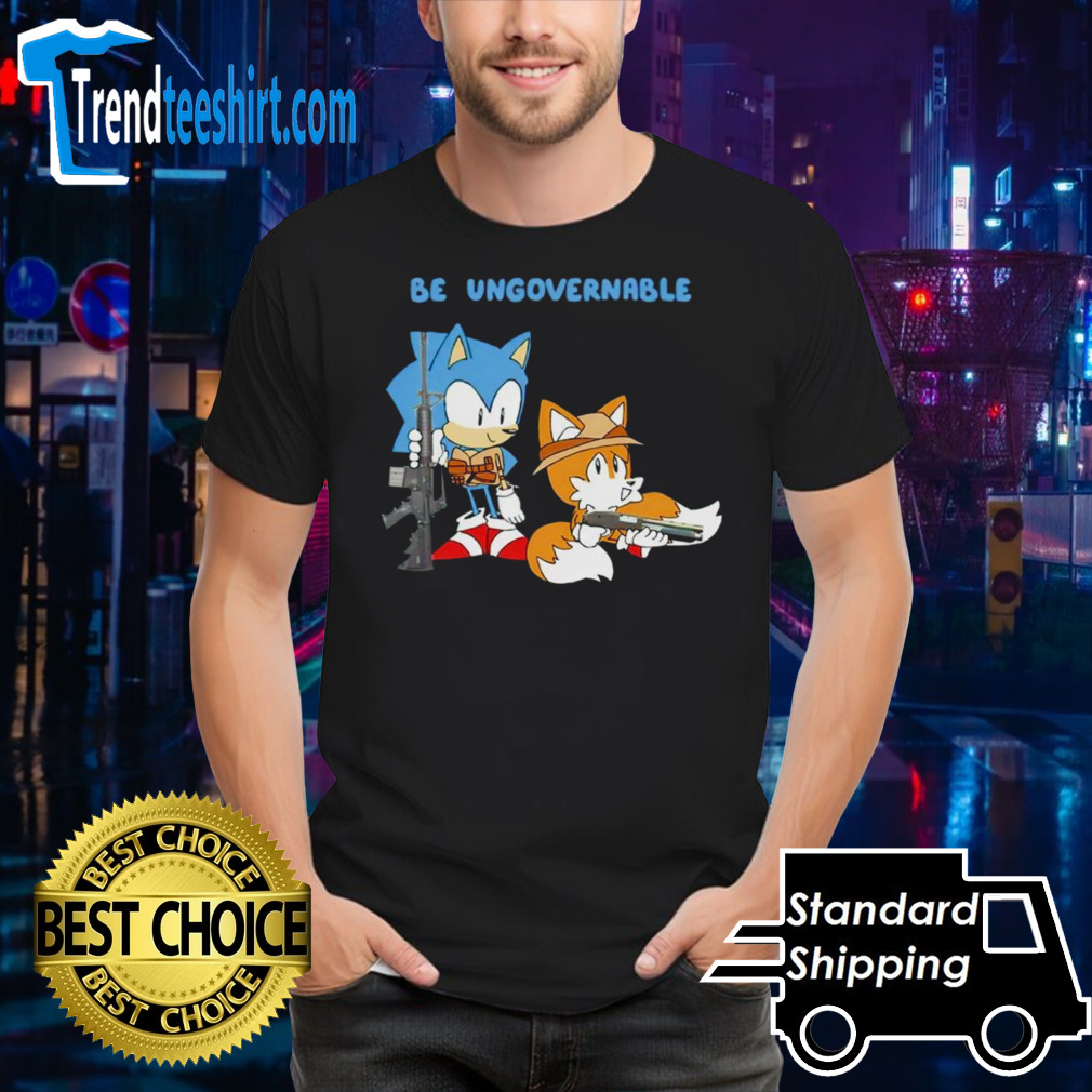 Sonic be ungovernable shirt