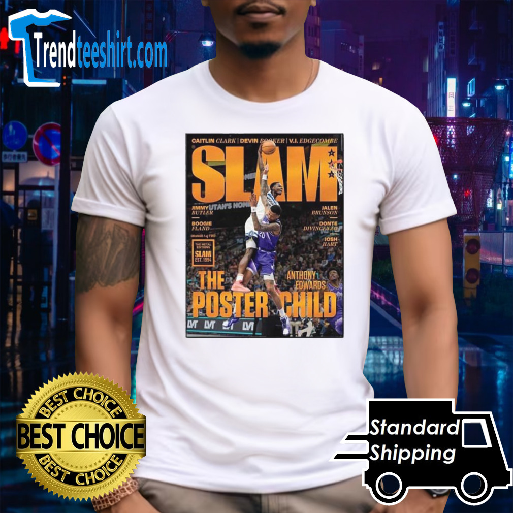 Iconic Dunk Moment Ant On The Cover Of Slam Online Orange Metal Poster T-Shirt