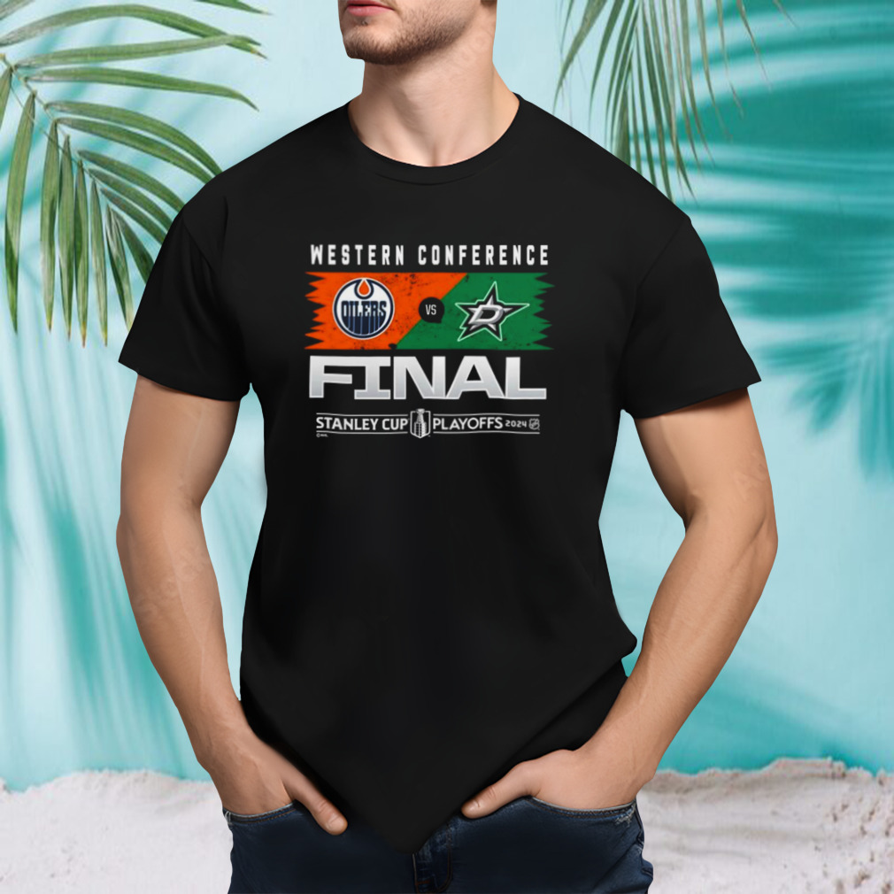 Official Dallas Stars vs. Edmonton Oilers 2024 Western Conference Finals T-Shirt