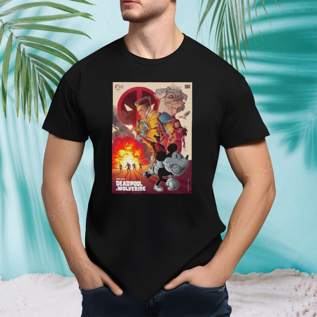 Official Marvel Studios Deadpool & Wolverine Poster Shirt