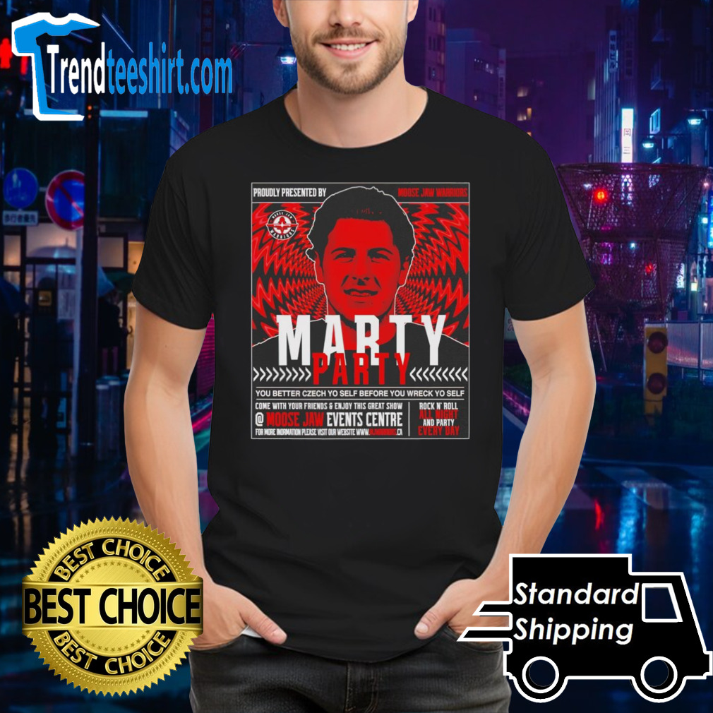 Moose Jaw Warriors Marty Party shirt