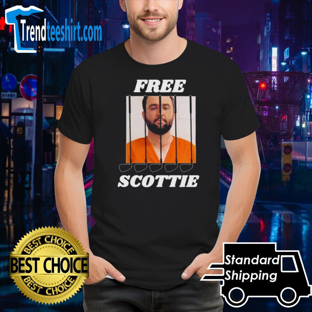 Official Free Scottie Golfer Mugshot Scottie Scheffler Shirt