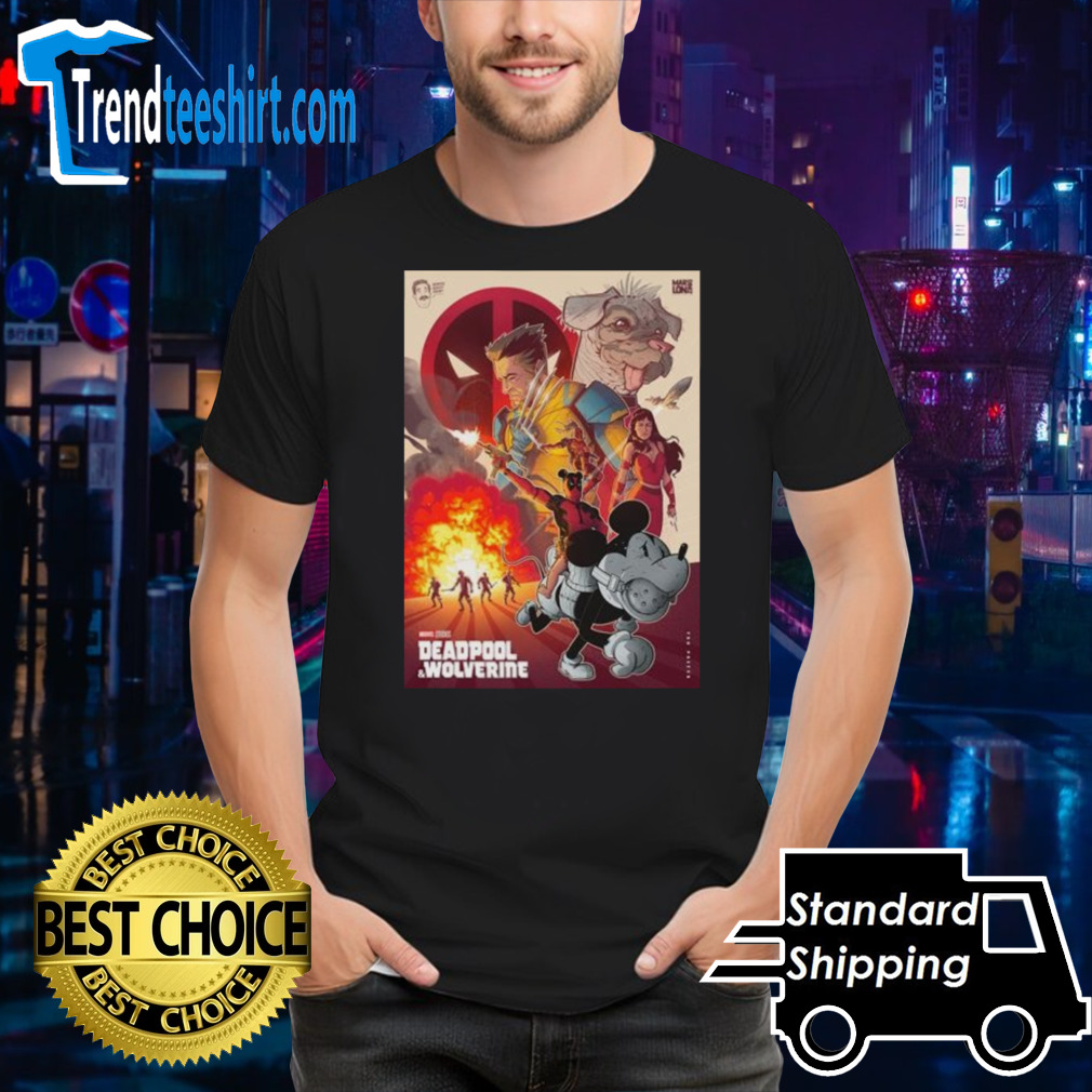 Official Marvel Studios Deadpool & Wolverine Poster Shirt