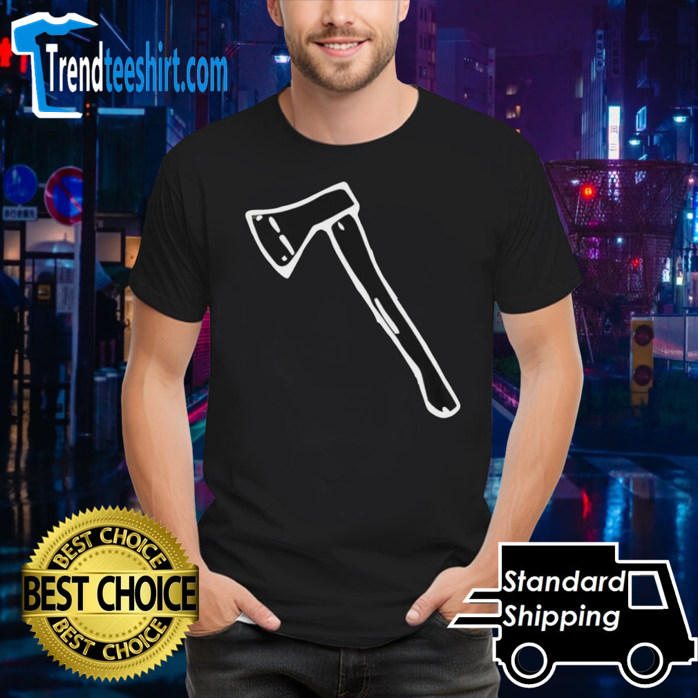 Dexter Lumis Wearing Axe Icon T-Shirt