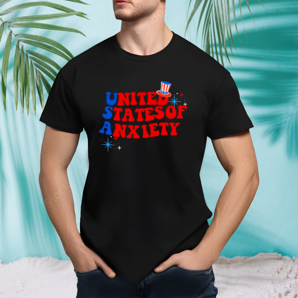 Usa United States Of Anxiety 4th Of July 2024 T-shirt