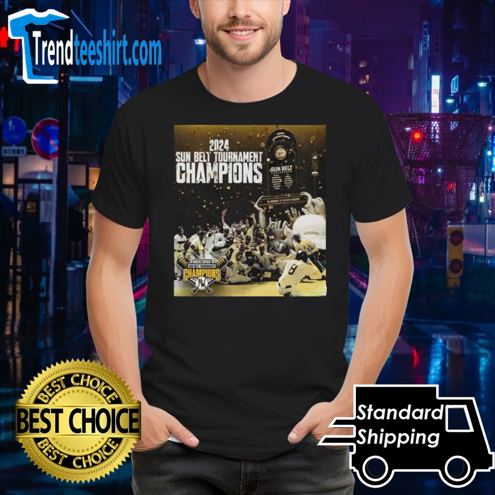 Official Southern Mississippi Baseball 2024 SBC Conference Tournament Champions Shirt