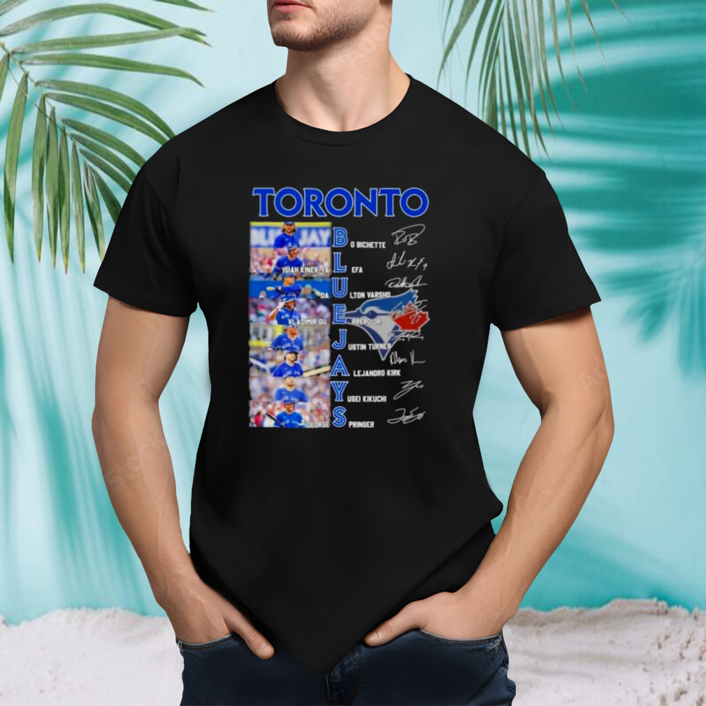 Official Toronto Blue Jays Team Players 2024 Signatures Shirt