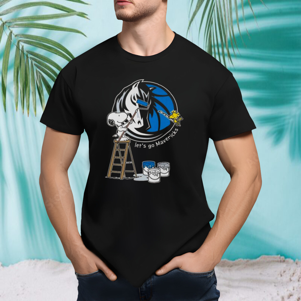 Dallas Mavericks Snoopy And Woodstock Let’s Go Mavericks 2024 T-shirt