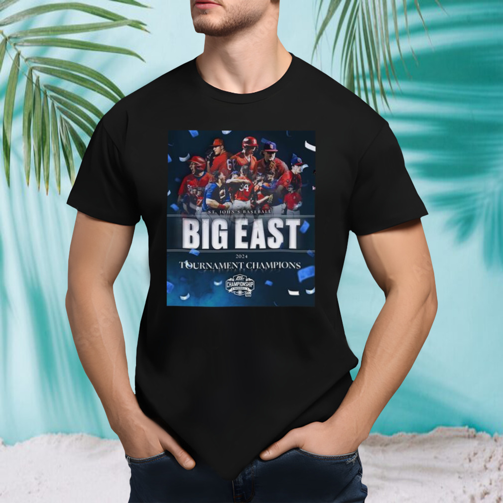 St. John’s Baseball 2024 Big East Tournament Champions shirt