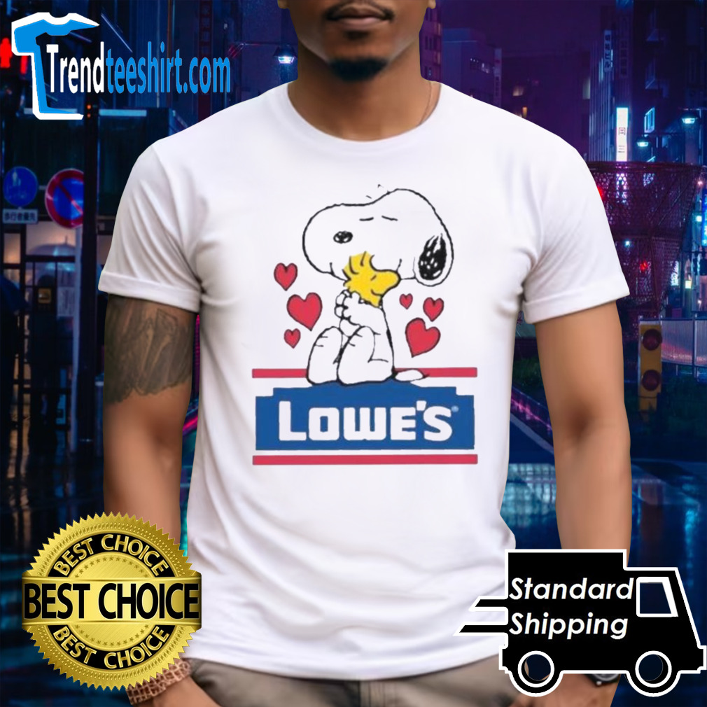 Snoopy And Woodstock Loves Lowe’s Logo shirt