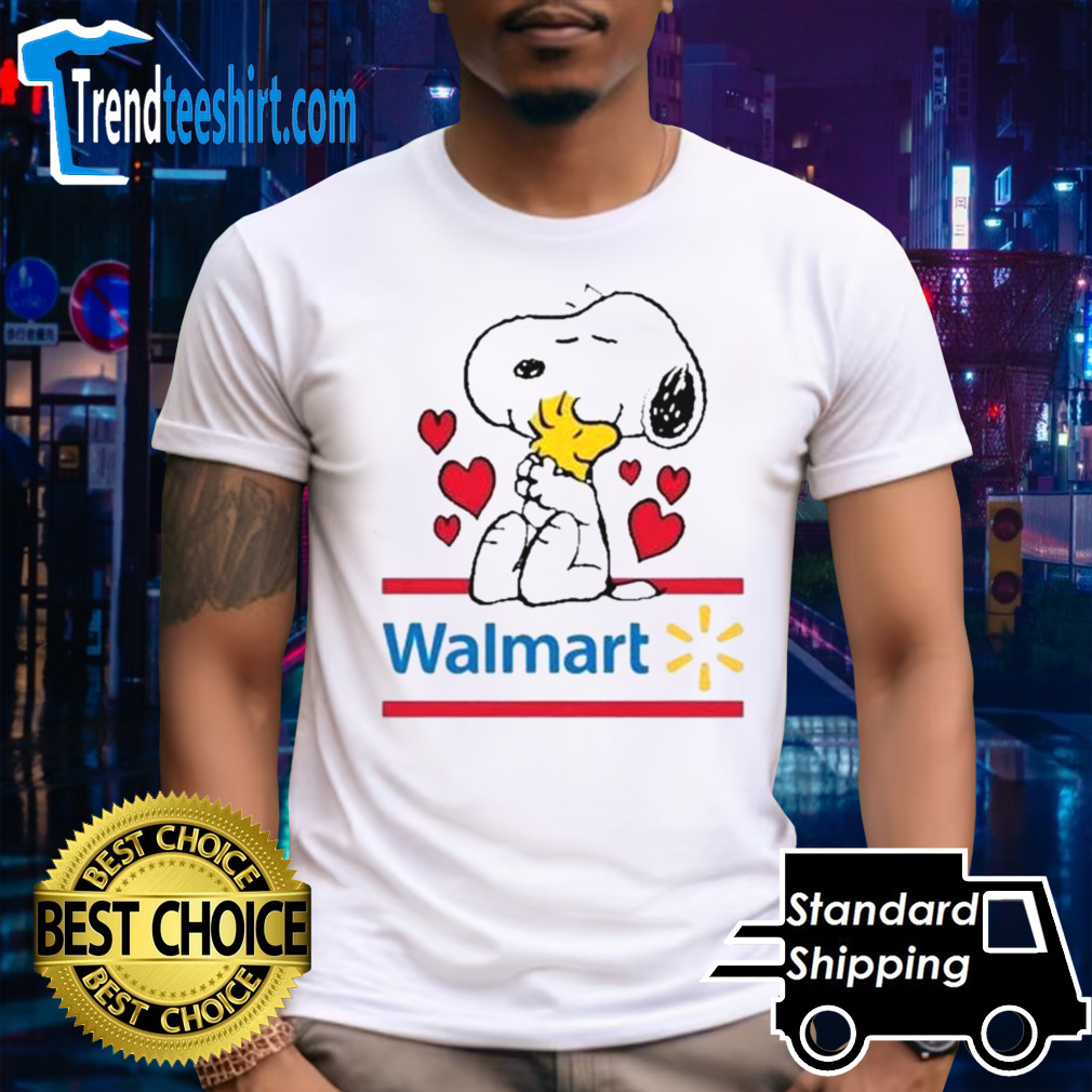 Snoopy And Woodstock Loves Walmart Logo shirt