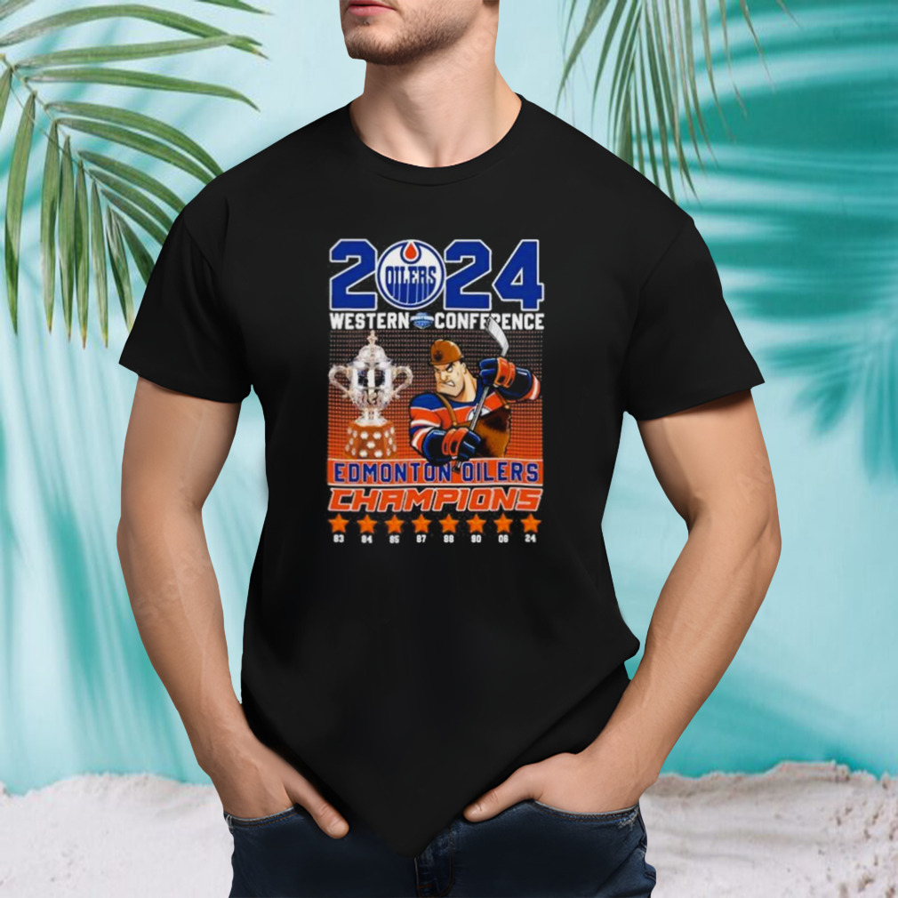 Edmonton Oilers Mascot 2024 Western Conference Champions Shirt