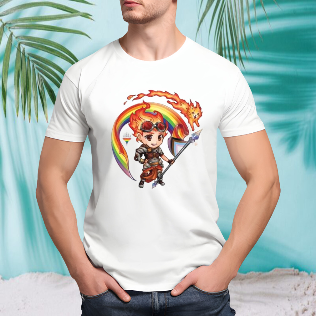 Wizard Magic Pride June 2024 Chandra and Embercat Shirt