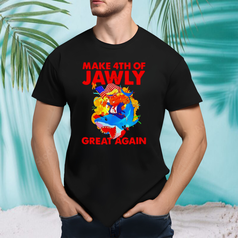 Trump Shark 4th Of July Patriotic Pun Merica shirt