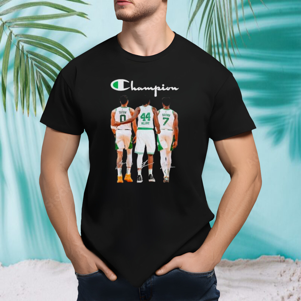 Champion Jayson Tatum Jaylen Brown And Robert Williams III Boston Celtics Signatures Shirt