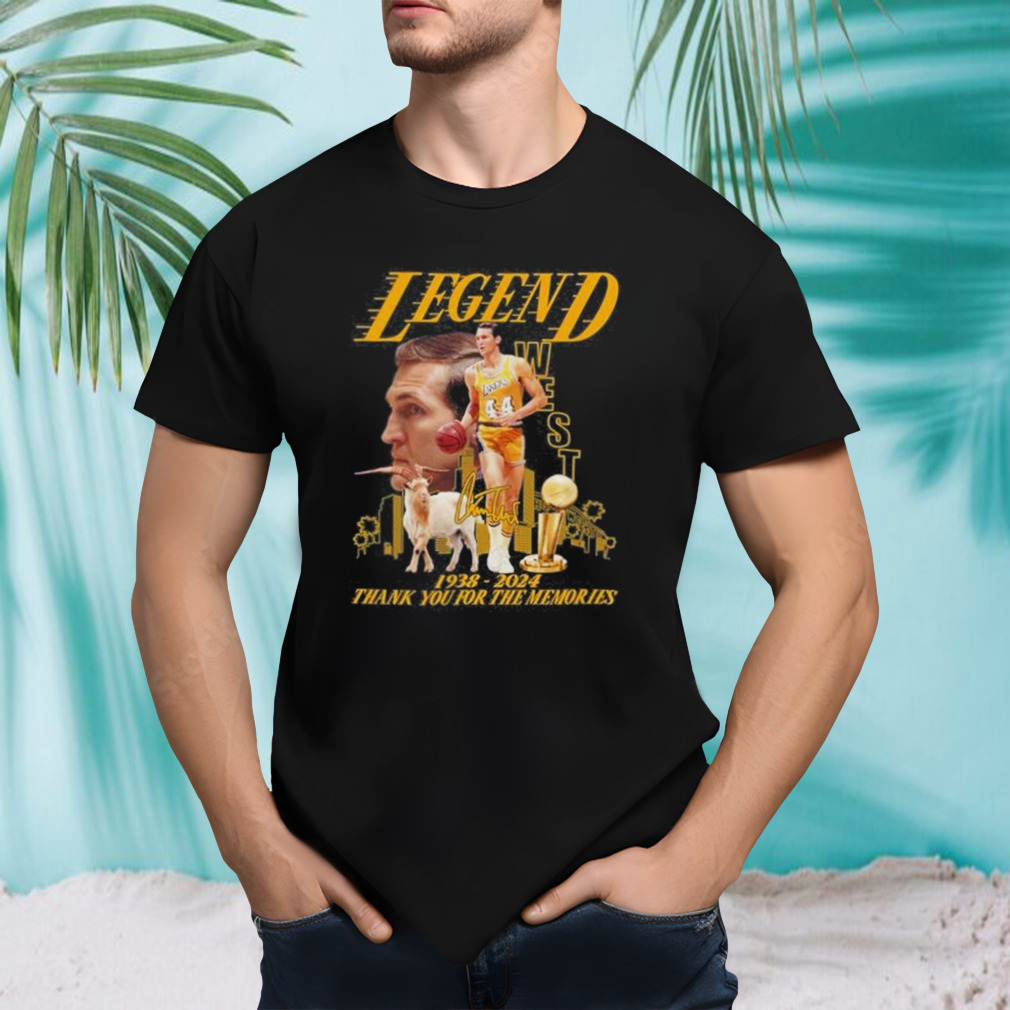Legend 44 Jerry West Thank You For The Memories Signature Shirt