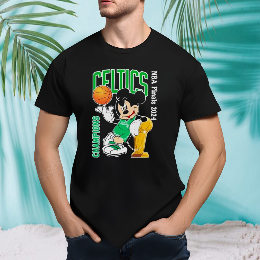 Mickey Mouse x Boston Celtics 2024 NBA Finals Champions shirt