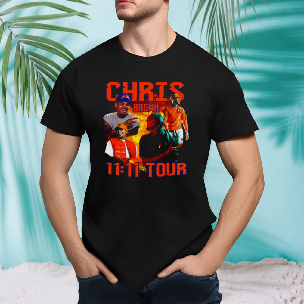 Chris Brown 11 11 Tour Collage T Shirt
