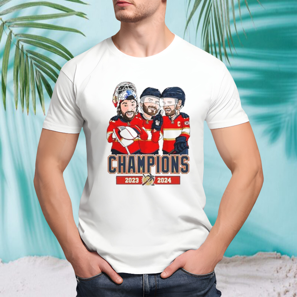Florida Panthers Team Cartoon Champions 2024 shirt