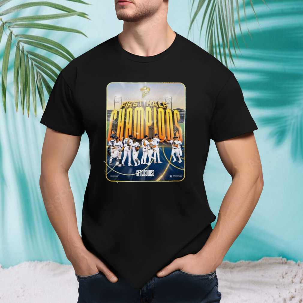 Houston Astros First Half Champions Set The Course Playoff Bound 2024 T-shirt