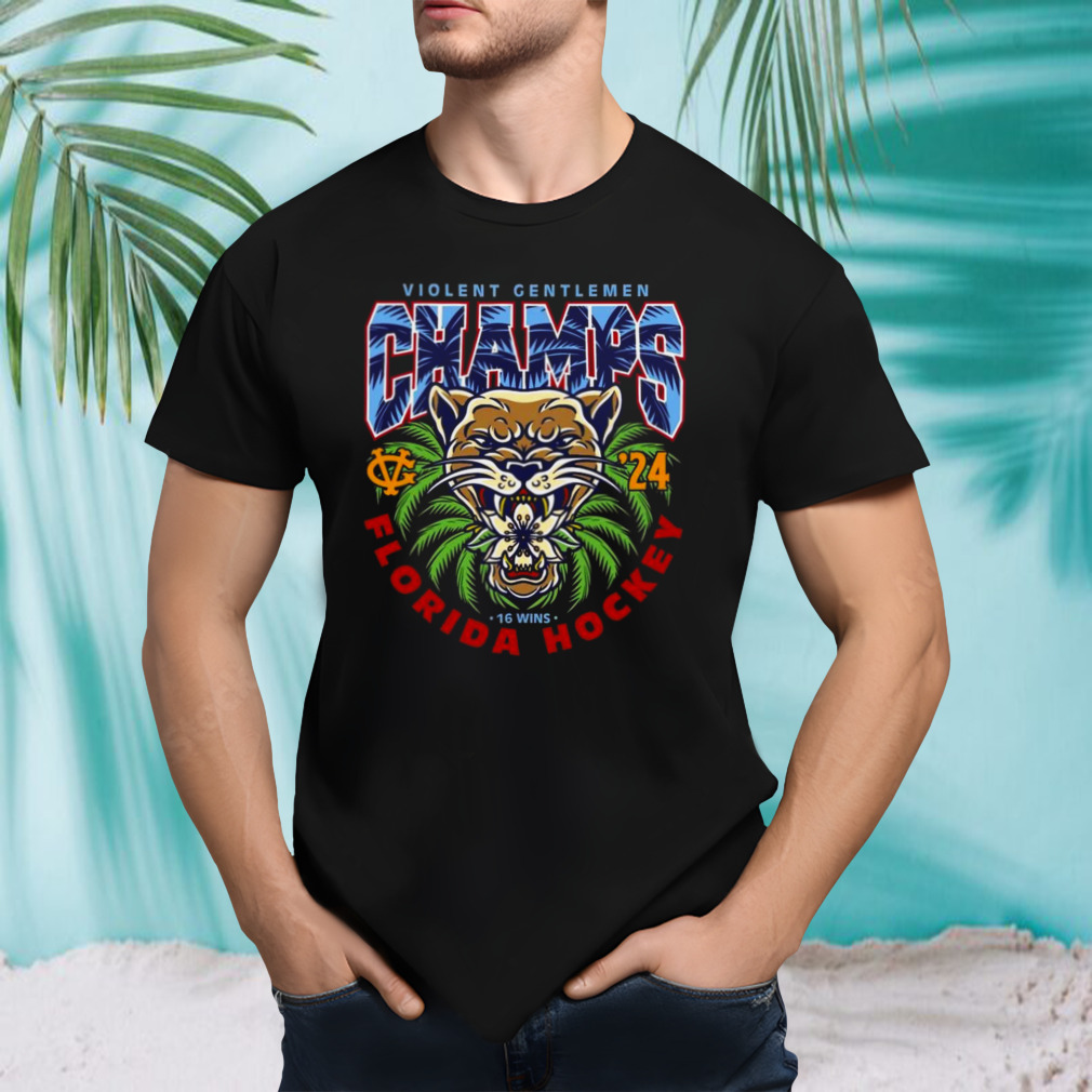 Violent Gentlemen Champs Florida Hockey 16 Wins 2024 Shirt