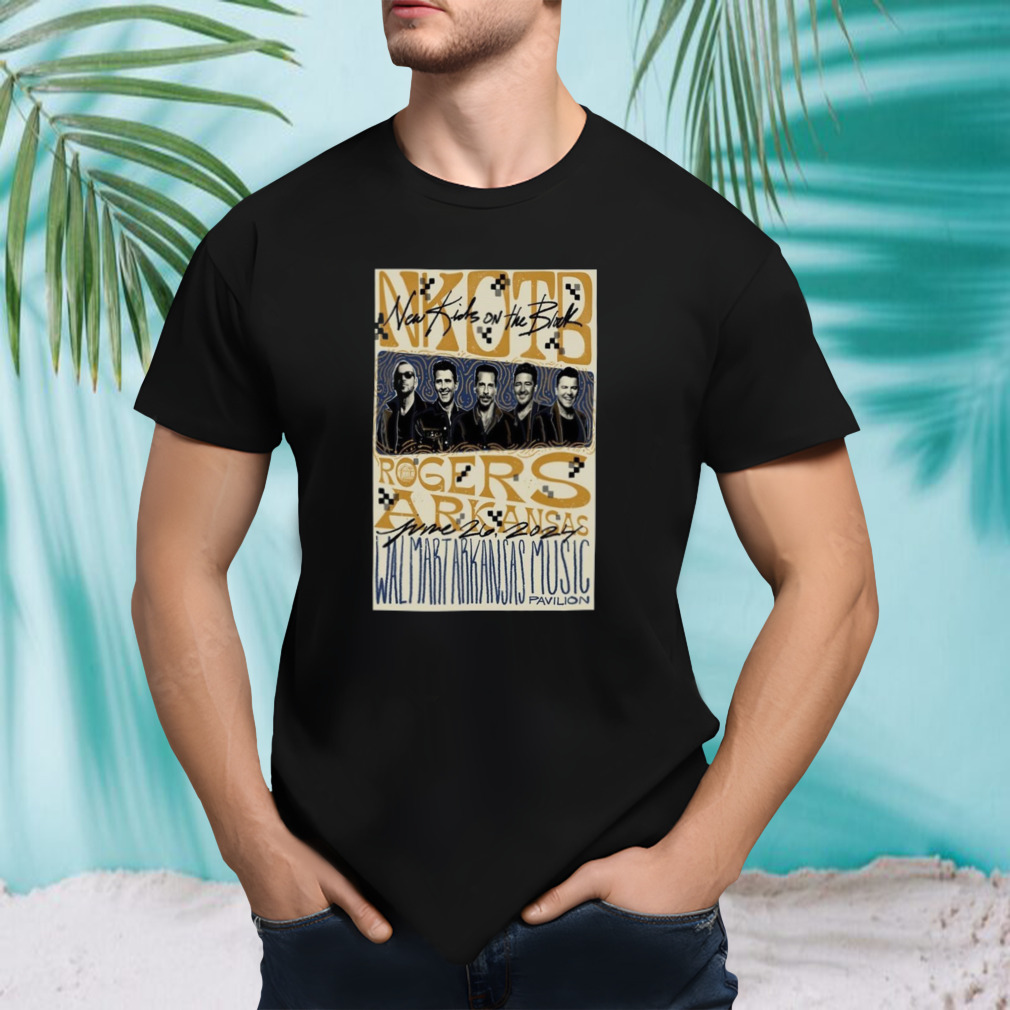 New Kids On The Block Walmart AMP Rogers AR June 26 2024 Tour Poster Shirt