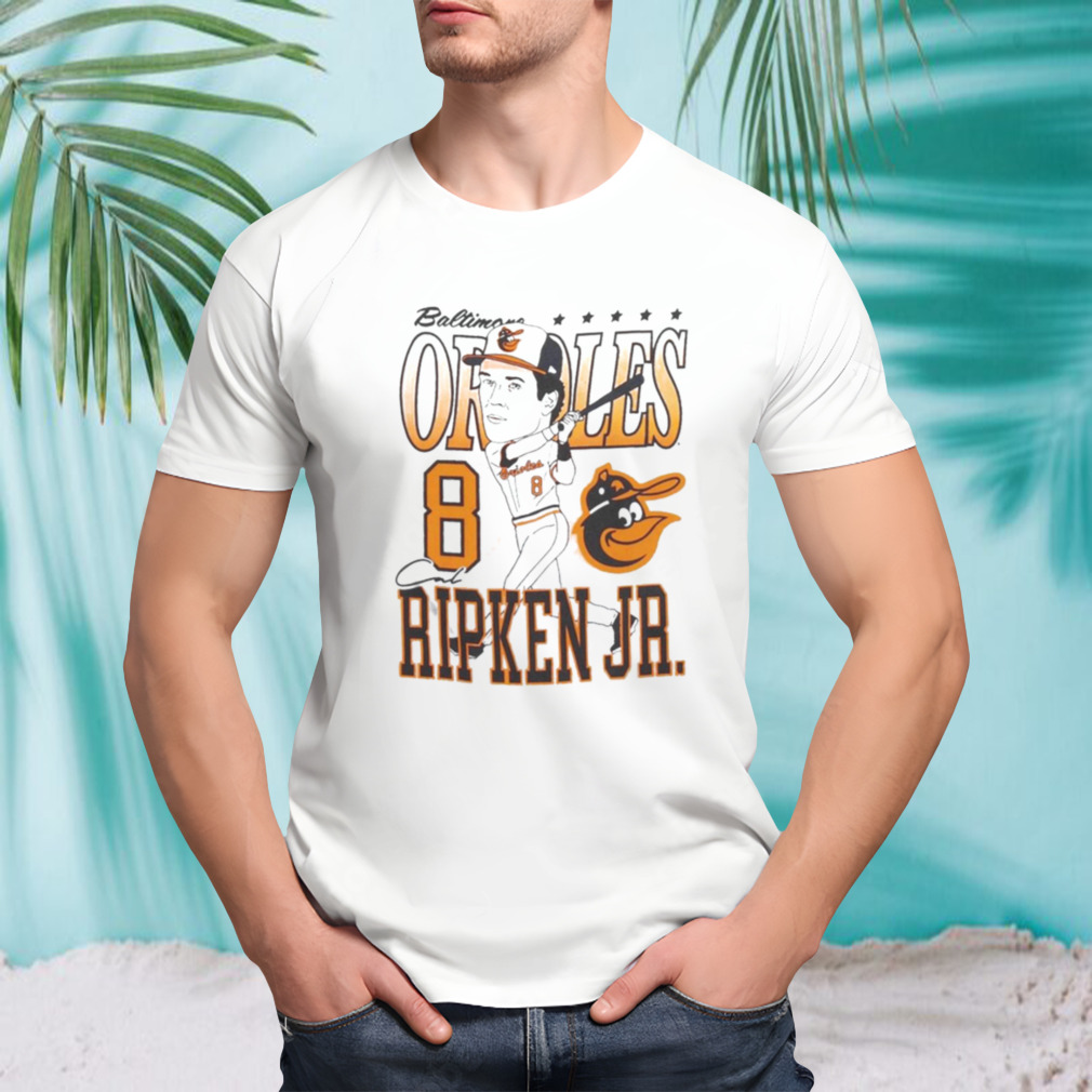 Baltimore Orioles Cal Ripken Jr. Caricature Baseball Shirt