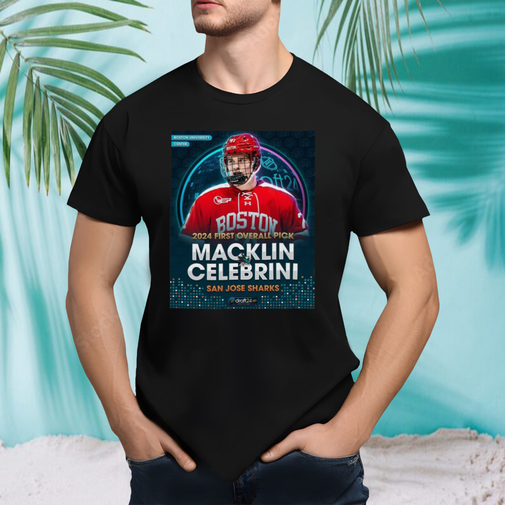 San Jose Sharks Select Forward Macklin Celebrini With The First Overall Selection In The NHL Draft 2024 Vintage T Shirt