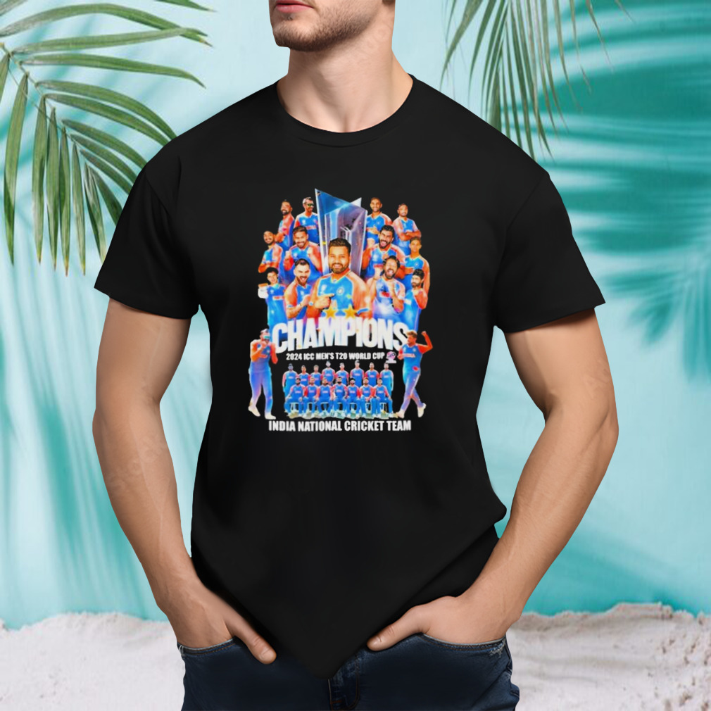 India National Cricket Team Champions 2024 ICC Men’s T20 World Cup Shirt
