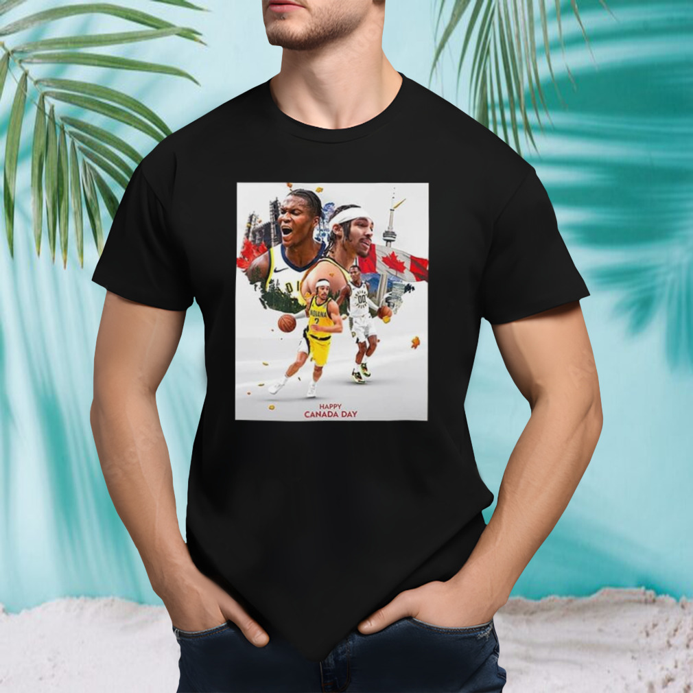 Indiana Pacers Happy Canada Day To Our Neighbors Up North T-shirt