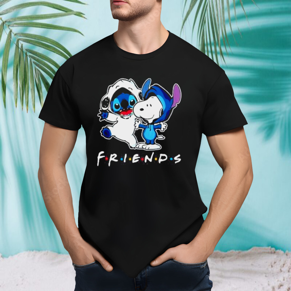 Stitch And Snoopy Peanuts Friends For Life Disney Fan T-Shirt