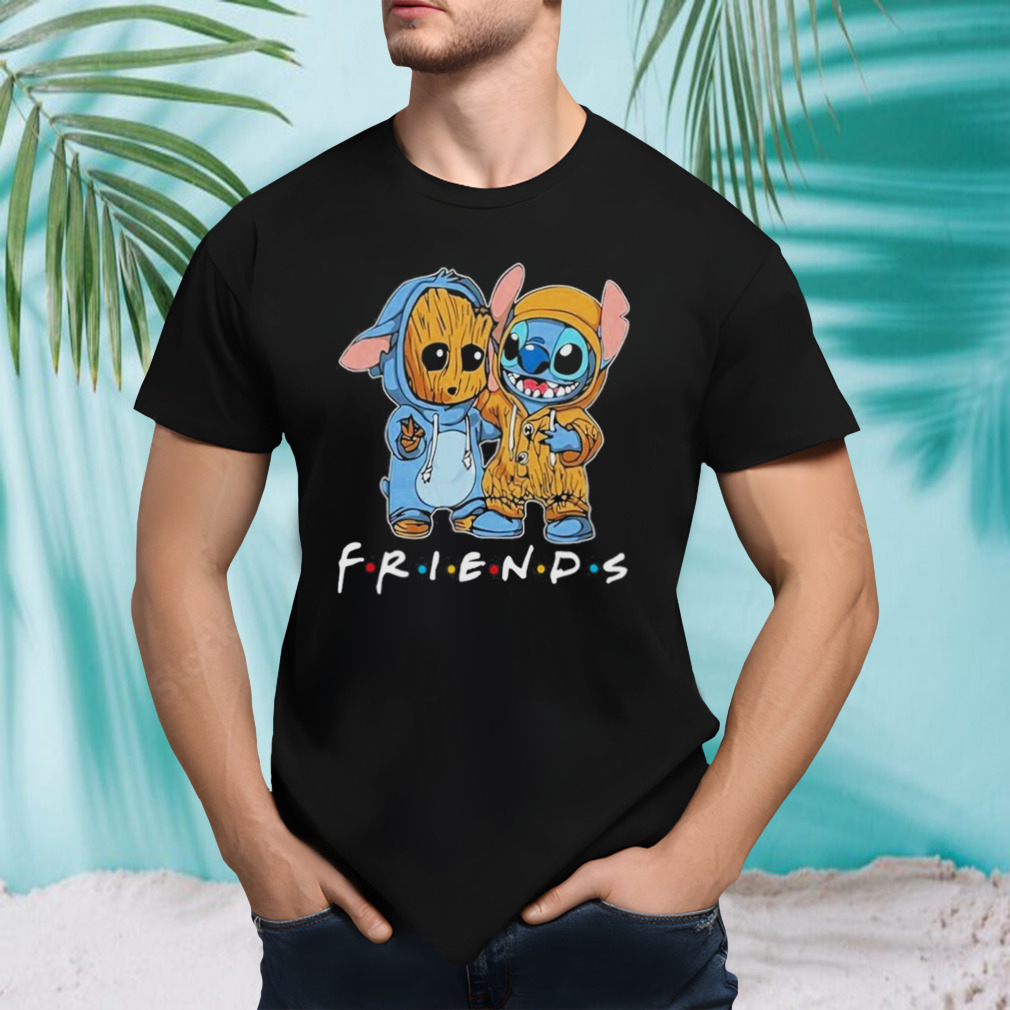 Stitch and groot marvel friends for life disney fan 2024 shirt