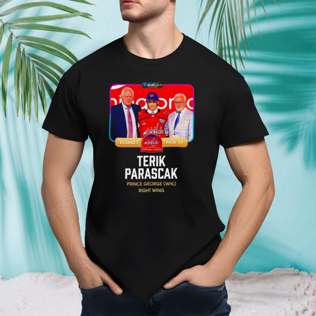 Washington Capitals Terik Parascak Prince George Right Wing 2024 Shirt
