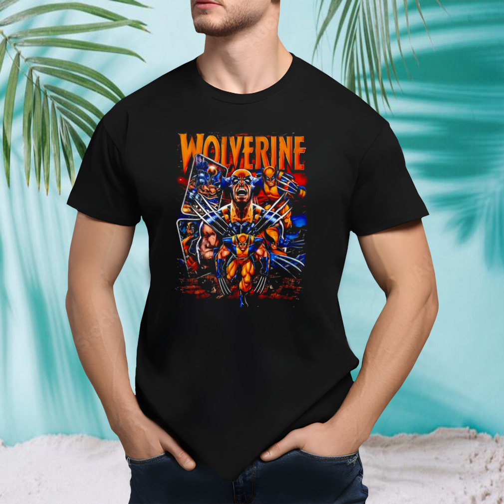 Wolverine claws out graphic shirt