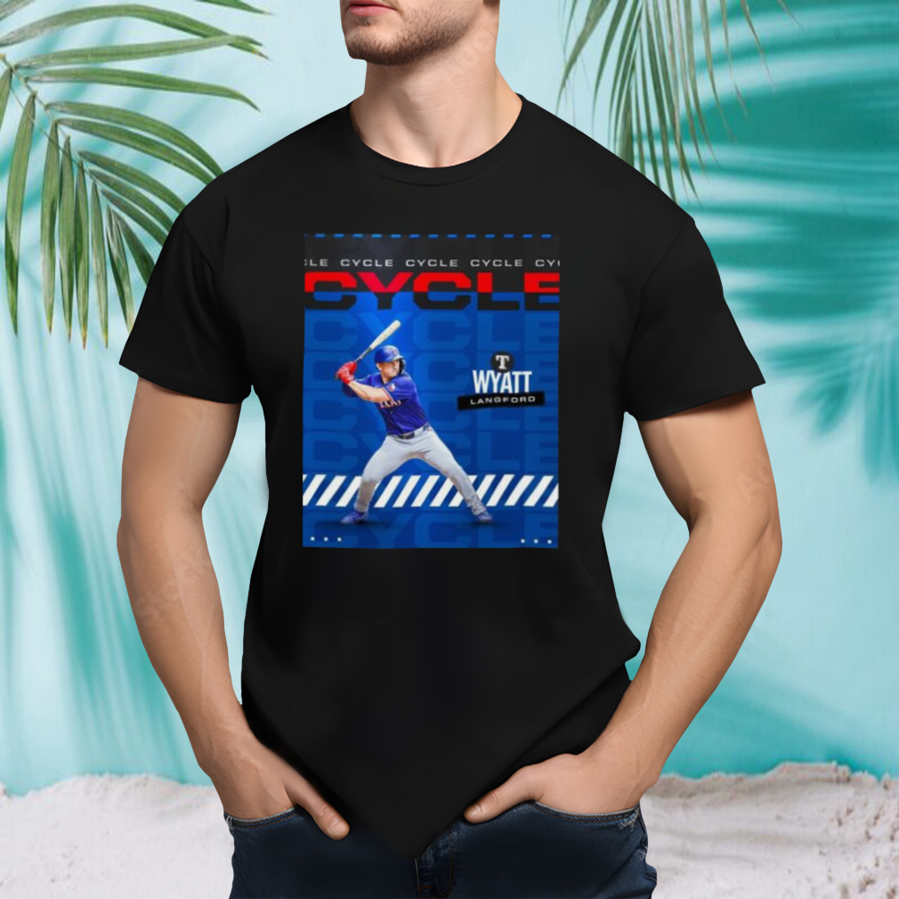 Wyatt Langford Texas Rangers Cycle 2024 Shirt