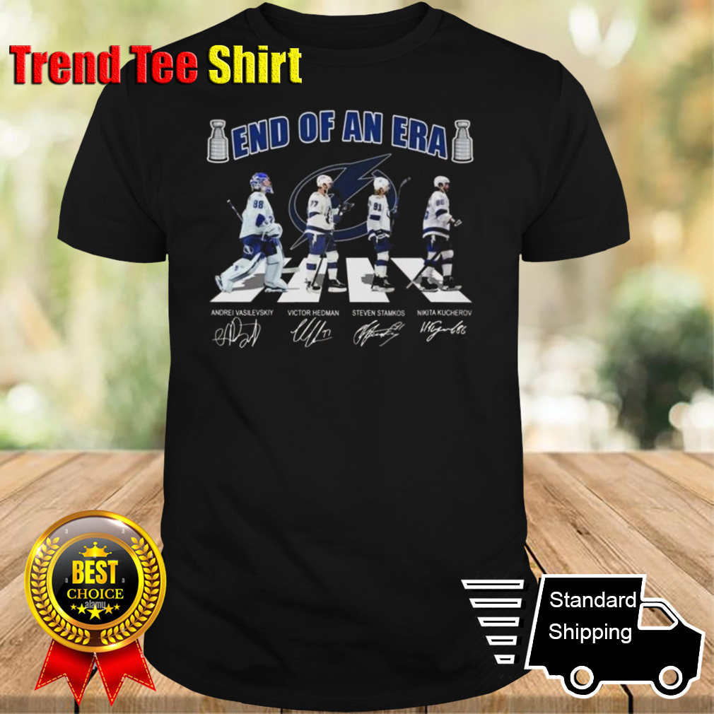 End Of An Era Tampa Bay Lightning Go On The Road Signatures T-shirt