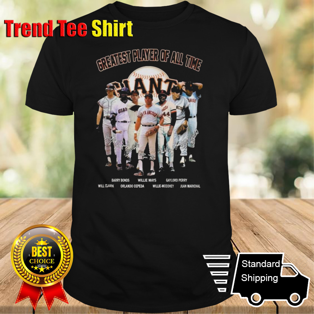 Giants Greatest Players Of All Time Barry Bonds Willie Mays Gaylord Perry 2024 T-shirt