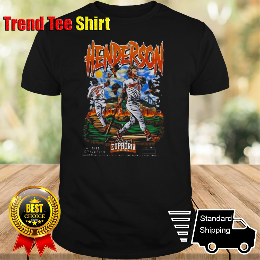 Gunnar Henderson 2 Baltimore Orioles Baseball Planet Euphoria 1950-2024 Art Classic T-Shirt